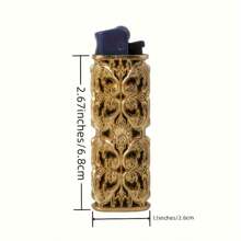 1 pieza Soporte de encendedor de aleación de zinc, compatible con Cricket ED1, estuche protector decorativo para encendedor, accesorio de viaje al aire libre, regalo de cumpleaños ideal