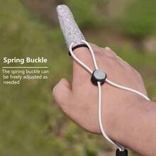 1 Set Of Adjustable Fishing Finger Gloves, Anti-Slip And Anti-Scratch Single-Finger Gloves For Casting Rods