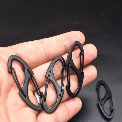 6pcs Backpack Zipper Lock Set, Anti-Theft Zipper Clips To Keep Zippers Closed, Multifunctional Metal S-Hooks & Buckles For Outdoor Camping Backpacks