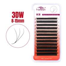 FADVAN D-Curl 3D/4D/5D W Shape Lashs 0.07 7-15mm&Mix Premade W Fan Lash Extensions Natural Soft Black Bushy Style Lashes Faux Mink Individual Lashes , Lash Tech Supplies