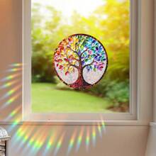 1 pièce Autocollant de décoration de fenêtre capteur de soleil, style nordique bohème, film autocollant de verre anti-collision et antistatique, pour la décoration de la maison, cadeau de pendaison de crémaillère, décoration scolaire, surprise scolaire, décoration de dortoir, rentrée des classes