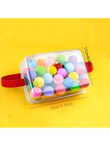 套装、摇晃摇摆球游戏、摇晃球盒游戏道具、趣味家庭游戏、户外游戏和室内游戏、结婚周年派对用品、生日派对用品、暑假派对用品、主题派对装饰，（球的颜色随机）