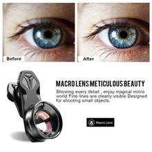 APEXEL 100mm Macro Lens Kit For Smartphone,Professional Macro Photography Lens For Dual Lens/Single Lens-MultiFunction Lens Clip For Phone (Fits For Almost All Phone), Lens Attachment Compatible With Iphone Android Phone For Summer Vacation, Travel, Creative Photography Phone Accessories, Phone Lens - Black - View 12