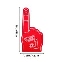 1 件手指泡沫运动啦啦队派对手道具发声道具巨手运动礼品欢呼掌派对道具