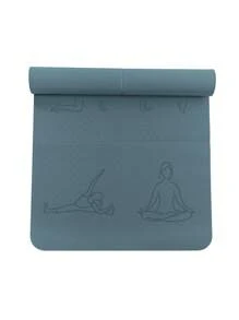 183 * 61cm TPE Foldable Laser Yoga Mat (Laser Human Shape)