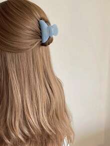 1pc Elegant Acetate Hair Claw Clip Medium Size Semicircle Geometric Hair Claw Simple Sweet Hair Clips Half Hair Women Hair Accessories, School Stuff, College Autumn Accessories Fall Winter For Vacation Outfits Woman - Multicolor - View 12