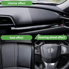 1 pieza Kit de reparación de plástico para automóvil, Revestimiento de restauración de plástico, Cera de mantenimiento del interior negro del automóvil, Revestimiento cerámico para piezas de plástico del automóvil, Agente duradero para piezas de automóvil