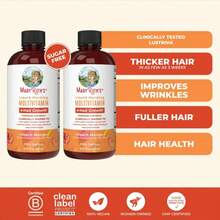 MaryRuth's Liquid Multivitamin With Lustriva – Hair Growth, Skin Smoothness & Daily Wellness | Peach Mango Flavor | Vegan | 15.22 Fl Oz - 2pcs - 查看 1