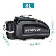 NEWBOLER Bicycle Rear Seat Bag MTB Bike Rack Bag Trunk Pannier Cycling Large Capacity Waterproof Travel Bag - Multicolor - View 13