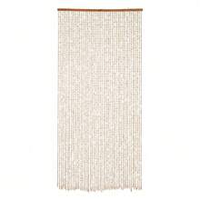 SanBouSi Bambus Holz Perlenvorhang, Bambus und Holz Türöffnung Vorhang, Türvorhang