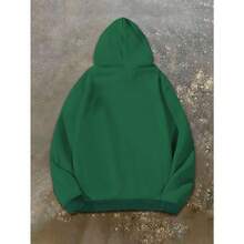 Local Delivery-Cozy Gray Polyester Sweatshirt With Horse And Rider Print, Long Sleeves, Knit Fabric, Machine Washable, Cozy Clothing|Hooded Sweatshirt|Nonstretch Material,Women's Plus Size Equestrian Hoodie - - Green - View 1