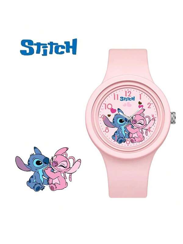 Sanrio Relógios infantis Disney para meninas, pulseira preta, relógio feminino ultrafino de quartzo, relógio de pulso