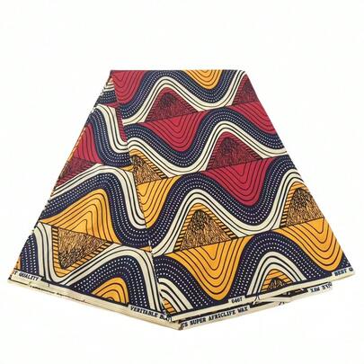 1/3/6 Yardas de Tela Estampada Africana Wax, Tela Ankara, Adecuada para Vestidos de Fiesta