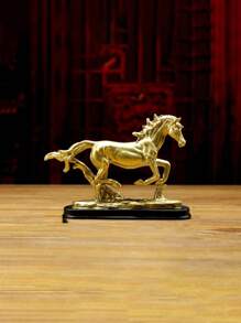1pc Successful Winged Horse Decoration, Good Luck Housewarming And Opening Ceremony Gift, Elegant And Lively Horse Figurine To Enhance Space Style, Creative Craft Decor Statue For Living Room, Bedroom, Office, TV Stand, Foyer And Entryway, Perfect Christmas And Holiday Gift