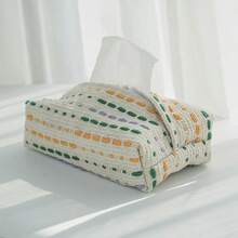 1 Pc Fabric Paper Tissue Box, Christmas Decoration - Multicolor - View 10