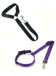 Pet Car Seat Belt, Car Products Dog Safety Leash, Pet Leash, Dog Cat Seat Belt, Car Headrest Restraint, Adjustable Nylon Fabric, Dog Restraint Vehicle Seat Belt, Pet Car Accessories, Car Accessories Dog Car Seat Car Seat Covers Dog Car Seat Cover Pet Car Seat