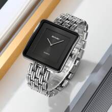 Skmei Reloj de pulsera para hombre SKMEI 2371 de acero inoxidable, resistente al agua, de estilo minimalista clásico, de gran