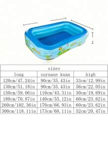 Inflatable Pool, Kids & Adults Inflatable Pool, Oversized Thickened Family Pool For Kids, Toddlers, Adults, Outdoors, Garden, Backyard, Summer Water Parties