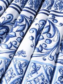 Abito a sottoveste vintage con stampa floreale per ragazze, adatto per spiaggia e vacanze