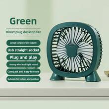 1pc Desktop Small Fan, Desktop Fan. USB Charging In-Line Model, Small And Portable, 4 Fan Blades, Bass Does Not Disturb, Multi-Color Selection. Suitable For Home, Office, Bedroom, Dormitory, Travel, Camping. It Is A Must-Have For Cooling Down In Summer. - Multicolor - View 11