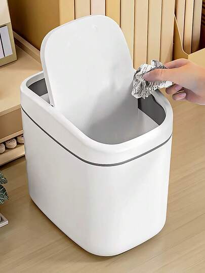 桌面垃圾桶小型迷你垃圾桶塑料垃圾桶带摇盖适用于家庭办公室垃圾桶家庭清洁用于汽车垃圾桶房间垃圾桶厨房迷你垃圾桶垃圾桶浴室垃圾桶用于汽车浴室垃圾