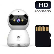 JOOAN Caméra de  intérieure HD 3 MP WiFi 5G/2,4G pour bébé/animal de compagnie/nourrice/personne âgée, stockage sur le cloud et carte SD 32/64 Go, vision nocturne couleur, projecteur, audio bidirectionnel, alarme sirène, détection de mouvement AI, un cadeau indispensable pour le printemps et l'été