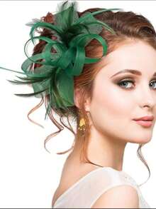 1 buc pălării fascinatoare pentru femei, pălărie pentru petrecere de ceai, pălărie fascinatoare pentru femei, pălărie cu clips, nunți, curse de zi pentru doamne, petrecere regală Ascot - Stilul A - Vizualizare 13