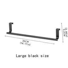 1pc No-Drill Stainless Steel Cabinet Door Frame Towel Hanger,Bathroom Single Bar Towel Rack, Towel Holder