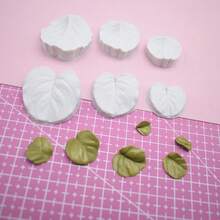 Polymer Clay Cutter Leaf Vein Impression Texture Emboss Silicone Mold DIY Clay Jewelry Tool Art Hobby Supplies
