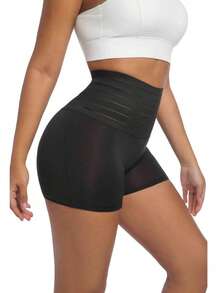 0XL-4XL 加大码高腰瘦身提臀塑身短裤，防擦伤压缩控制裤，平滑腹部，塑形大腿，舒适内衣