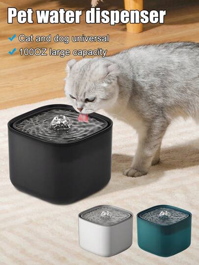 Neuer automatischer Katzen-Wasserbrunnen mit Filter, Großer Kapazität Smarter Haustier-Wasserspender, Leises Durchfluss-Design, Einstellbare Wasserpumpe, Geringes Dezibel-Niveau zirkulierendes Wasser, Geeignet für Hunde und Katzen