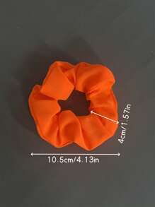4/6 piezas Scrunchies fluorescentes de colores Y2K, accesorios elegantes para el cabello para mujeres, adecuados para vestidos, vacaciones en la playa, atuendos diarios y peinados, Casual