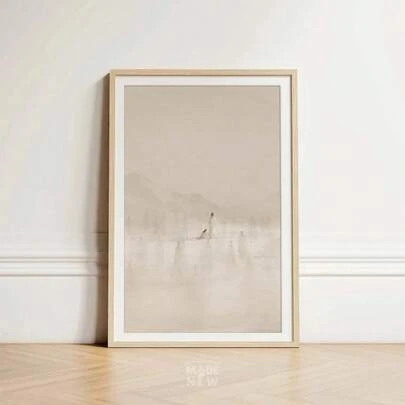 1pc, Wall Arts, Religion Posters, Woman Touching Jesus, Jesus Healing Print Bible Art Christian Modern Bible Verse Wall Art Bible Sketch Pastel Christian Gift, Unframed ,Wall Art With Frame