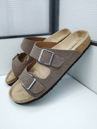 Men's Fashion Sandals With Soft Cork Sole And Comfortable Insole, Slip-On Mule Slippers, Suitable For Outdoor, Beach, Walking In Summer For Men And Women