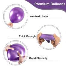 50个金属乳胶气球，配5/10/12英寸丝带，适合婚礼、生日、毕业典礼、性别揭晓、舞会等场合。另附1条丝带，适合返校情人节。 - 彩色 - 查看 4