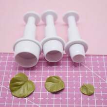 Polymer Clay Cutter Leaf Vein Impression Texture Emboss Silicone Mold DIY Clay Jewelry Tool Art Hobby Supplies