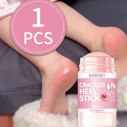 BARUBT 40 جرام كريم قدم ذو رائحة الخوخ، مناسب للقدم الجافة والمتشققة، يغذي ويرطب القدم والكعبين الجافين، يمنع التشقق، يترك القدم ناعمة وطرية