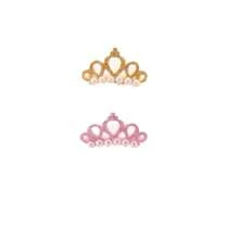 1/5pcs Faux Pearl Crown Pet Hair Clips - Stylish Crown Shape Bows For Dogs And Cats - Grooming Supplies And Accessories .