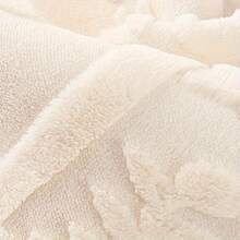 Elegant Beige Faux Rabbit Fur 1pc Sofa Cover - Pet-Friendly, Non-Slip, Machine Washable Couch Protector For 1 To 4-Seater Sofas - Ideal For Living Room, Bedroom, Office Decor