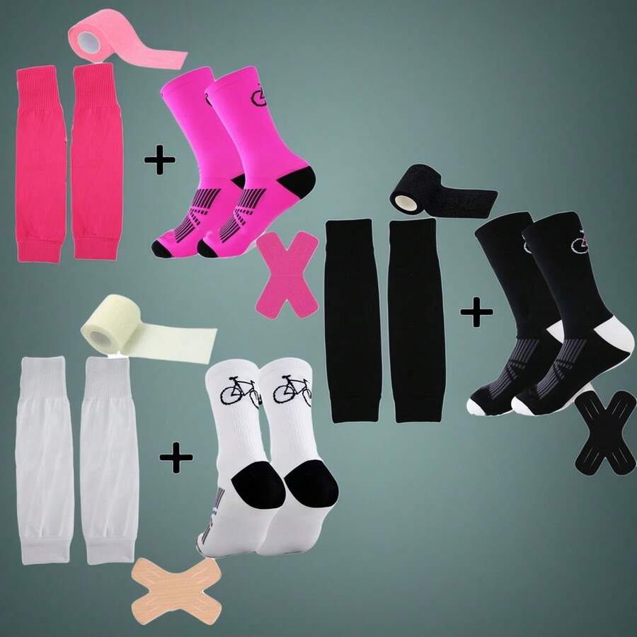 4pcs/Pack Summer Sports Ankle Socks, Breathable Moisture Wicking Odor Resistant - Multicolor - View 1