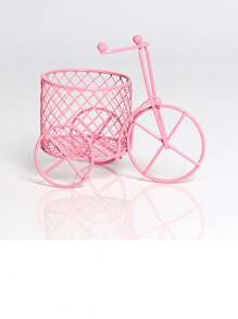 1pc Iron Tricycle Bicycle Ornaments Desktop Beauty Small Storage Rack Art Ornaments Iron Naked Car European Wedding Wedding Packaging Wedding Supplies Makeup Small Storage Decorative Ornaments Iron Naked Car Creative Candy Box Wedding European Wedding Candy Box Creative Wedding Gift Ornaments