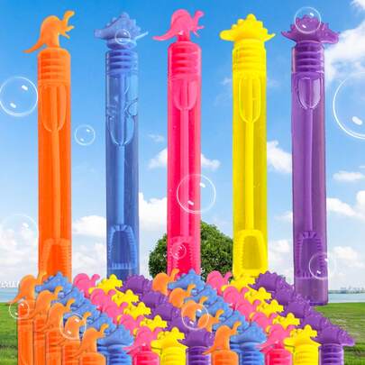 12/24/48 piezas Mini varillas para hacer burbujas, tubos de burbujas portátiles, pequeños sopladores de burbujas, regalos de decoración de fiesta, juguetes para soplar burbujas (No incluye líquido para burbujas)
