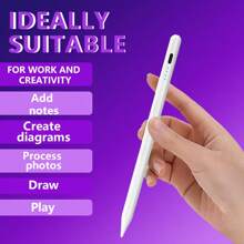 قلم لمس، امتصاص مغناطيسي للتخزين، شحن سريع، كتابة سلسة، متوافق مع آيباد 6/7/8/9/10/11/12، آيباد إير/ميني/برو (2018-2024)، قلم رصاص سعوي للمكتب والدراسة
