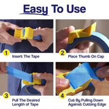 1 Set Of Three Pieces With Three Sizes Adhesive Tape Cutter, Tape Packer, Tape Divider, Speed Upthe Efficiency Of The Work, Small Tape Cutter, Painter's Tape DIY Painting Accessories