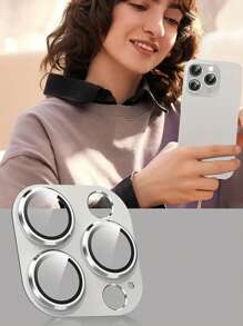 Suitable Compatible With Apple 16 Pro/Apple 16 Pro Max/15/14/13/12/11/Pro/Promax/Mini Series Camera Lens Protective Film, Frosted Camera Cover With HD Tempered Glass Rear Lens Protective Film Gift For Birthday, Family, Friends Lens Protector, Phone Accessories