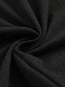 Fashionable Letter Cartoon Print Women'S Round Neck Pure T-Shirt Simple Design Comfortable And Breathable Versatile Essential Suitable For Daily Leisure Showing Natural And Elegant Style Local Deliverygraphic Tees Men Shirts Streetwear White Shirt Black Shirt - 黑色 - 查看 2