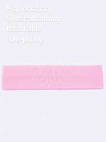 Bandeau de sport extérieur, bandeau absorbant la sueur pour le fitness et la course, casual, simple, , à haute élasticité et respirant, bandeau de couleur bonbon, bandeau de yoga absorbant la sueur, bandeau turban