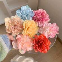 1 Stück exquisiter Blumen Seitenklemm Foto Requisit Haarclip, romantischer ästhetischer Stil Haaraccessoire für Mädchen, Pfingstrosen & Kamelien Design Haarklammer Haarspangen