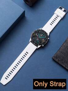 1PC 20mm 22mm Silicone Watch Band Compatible With Galaxy Watch 3/4/5/4 Classic/5 Pro (40mm/45mm/46mm), GT3/GT2 Pro, Amazfit GTR 3 Pro/GTS 4, Garmin Venu 2/Forerunner 255 Unisex Adjustable Wristband Fashionable Casual Comfortable Breathable Waterproof Sports Strap For Daily Wear, Gift, Parties, Back To School Smartwatch Accessory Perfect For Mother's Day Father's Day Gifts - Multicolor - View 14