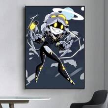 1pc /3PCSWall Arts Posters Optional Frame Anime Vintage M- Drone Poster Fancy Poster Living Room Bar Retro Decorative Painting Middle Suitable For Living Room, Bedroom, Kitchen, Home Office - High Quality, Indoor/Outdoor Frameless/Framed Canvas Art